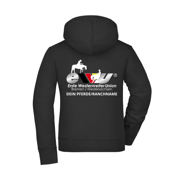 Rückendruck - Ladies' Hooded Jacket Miniaturansicht